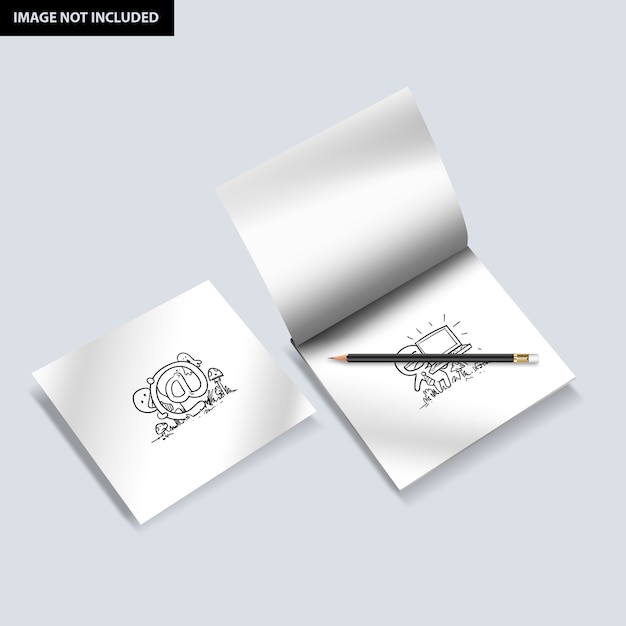 Download Drawing paper mockup | Premium PSD File