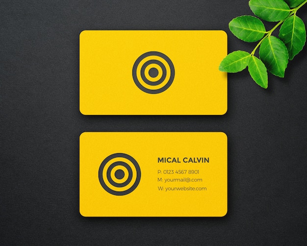 Download Premium PSD | Dynamic and luxury business card mockup