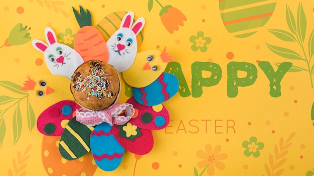 Download Easter day eggs mockup | Free PSD File