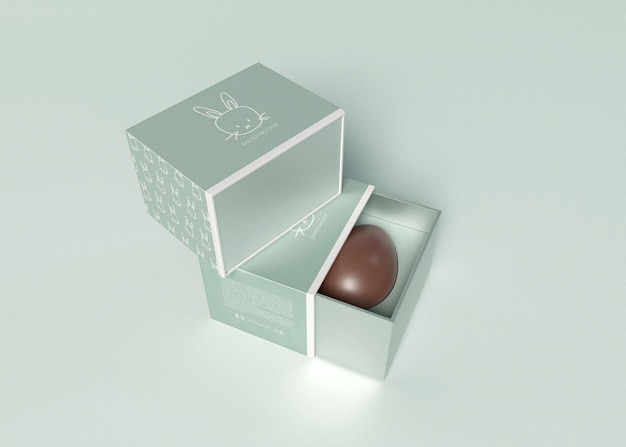 Download Premium PSD | Easter egg box mockup