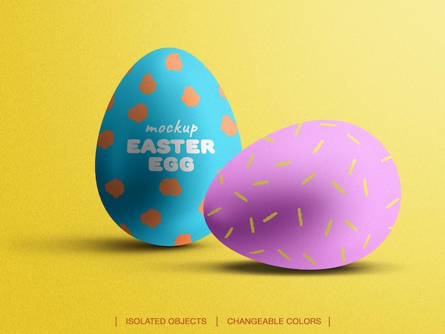 Download Premium Psd Easter Egg Mockup Front View Scene Creator Isolated