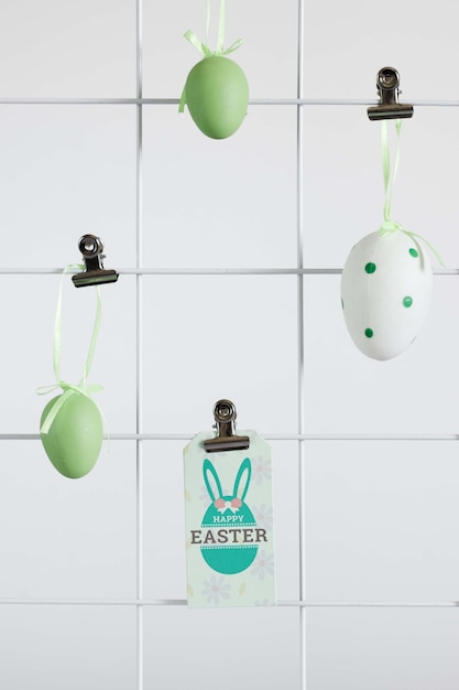 Download Free Psd Easter Label Mock Up With Eggs