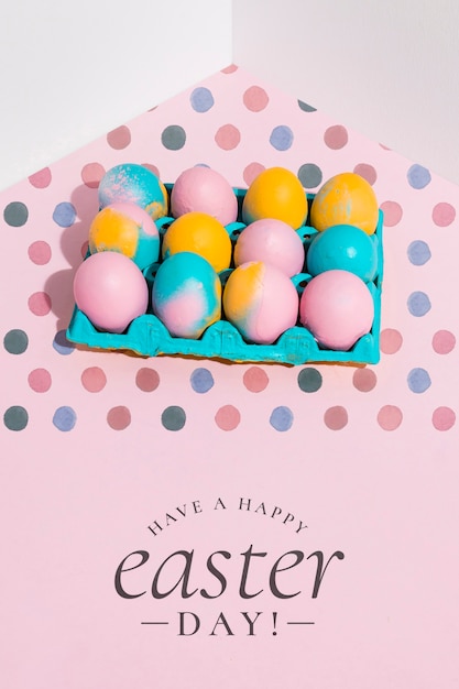 Easter mockup with copyspace for text or logo PSD file | Free Download