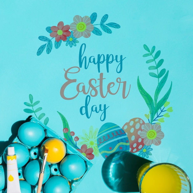 Download Easter mockup with copyspace | Free PSD File