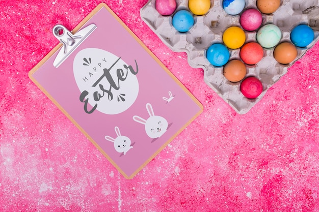 Download Easter mockup with egg box | Free PSD File