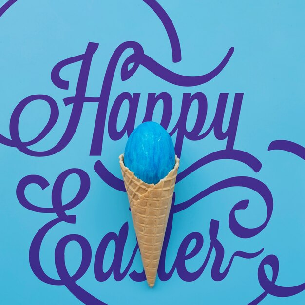 Download Easter mockup with ice cream | Free PSD File