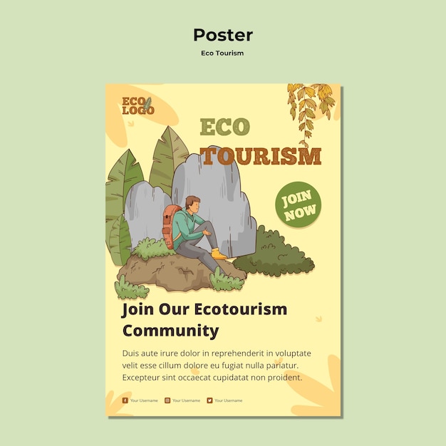 poster for eco tourism