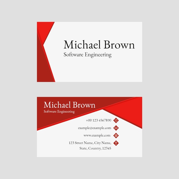 Free PSD | Editable business card template psd in abstract ...