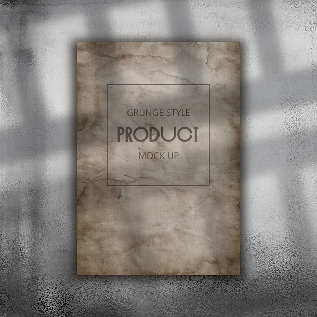 Download Editable grunge paper mock up PSD file | Premium Download