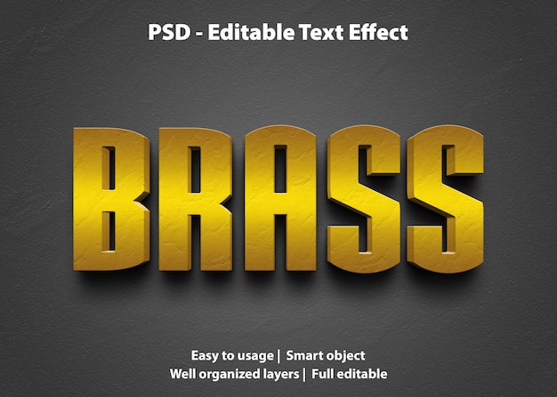 download illustrator brass text preset