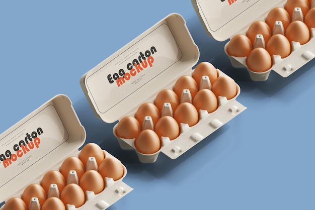 Download Free Psd Egg Carton Mockup