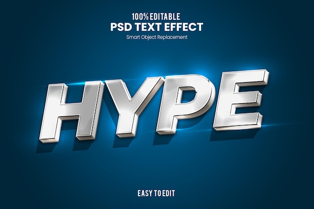  Elegant 3d text effect design template Premium Psd