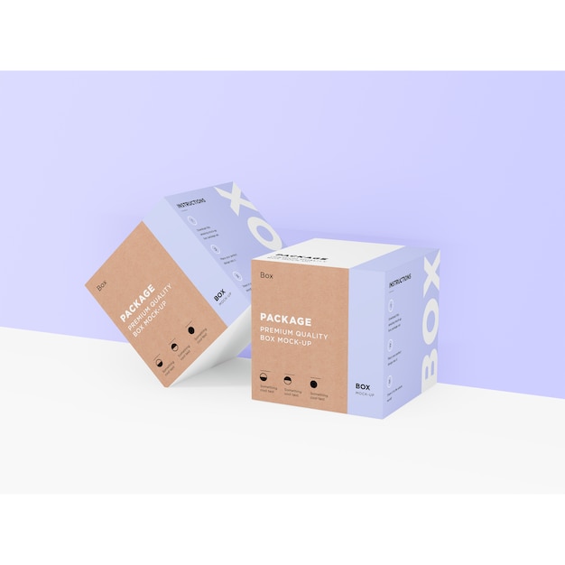 Download Premium PSD | Elegant boxes mock up
