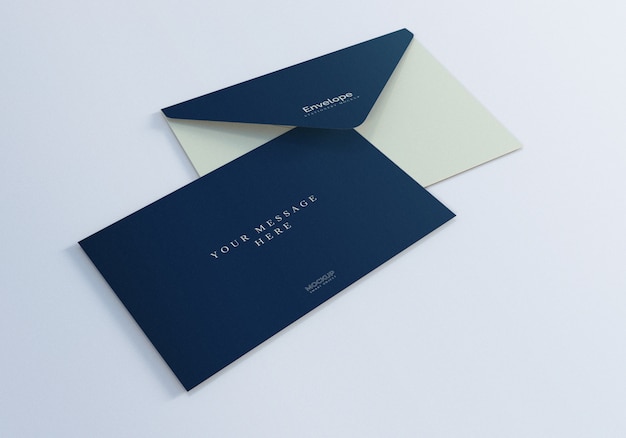 Elegant envelope mockup | Premium PSD File