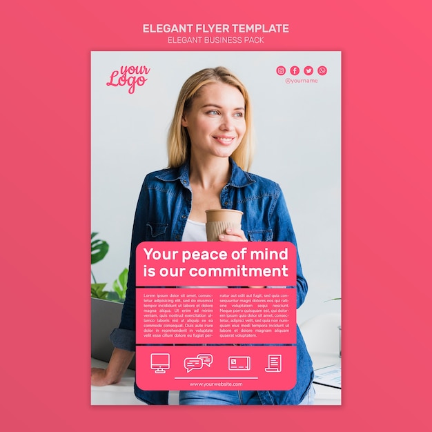 Free Psd Elegant Flyer Template For Business
