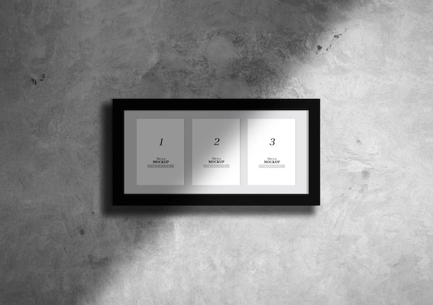 Elegant frames mock-up with shadow Free Psd