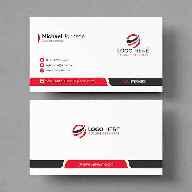 Download Elegant white business card mockup | Premium PSD File