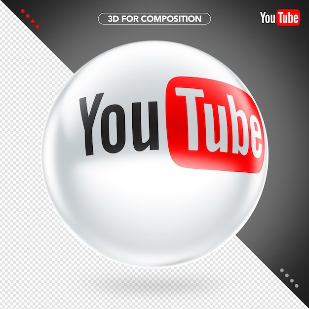 Download Free Ellipse 3d White Youtube Logo For Composition Premium Psd File Use our free logo maker to create a logo and build your brand. Put your logo on business cards, promotional products, or your website for brand visibility.