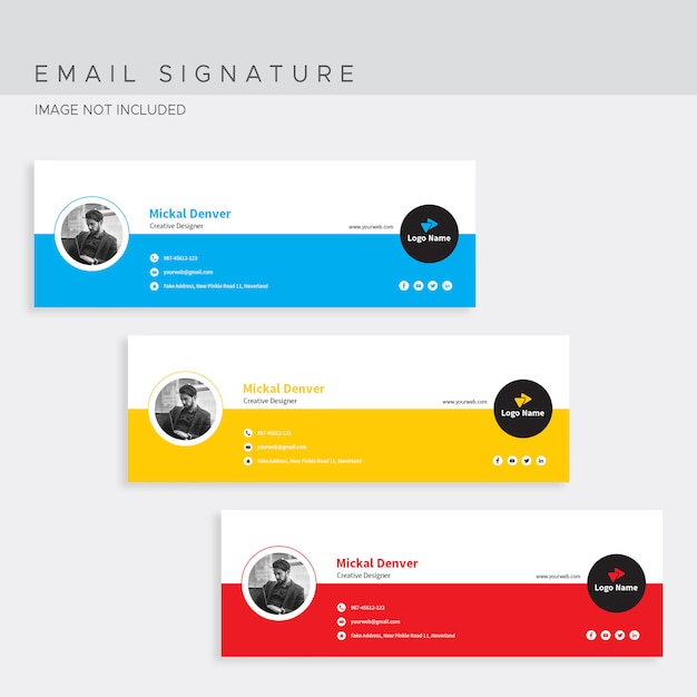 Download Free Email Signature Template Premium Psd File Use our free logo maker to create a logo and build your brand. Put your logo on business cards, promotional products, or your website for brand visibility.