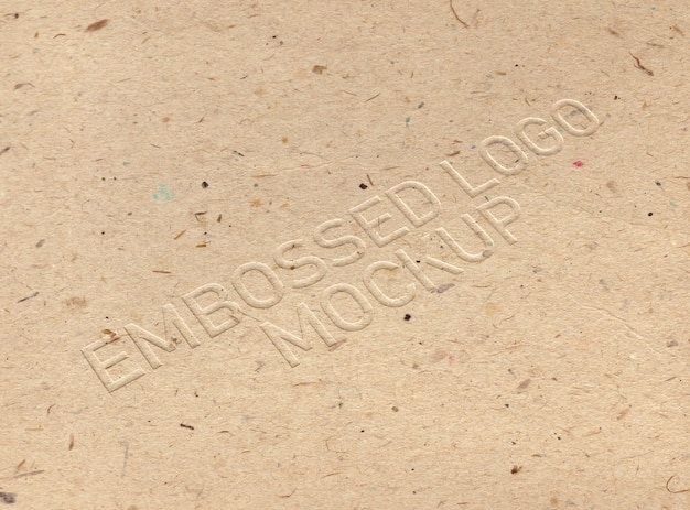 Download Embossed logo mockup | Premium PSD File