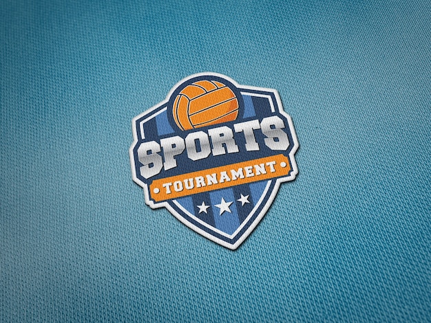 Download Premium PSD | Embroidery logo patch mockup on jersey fabric