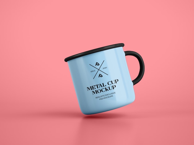 Download Enamel coffee mug cup mockup | Premium PSD File