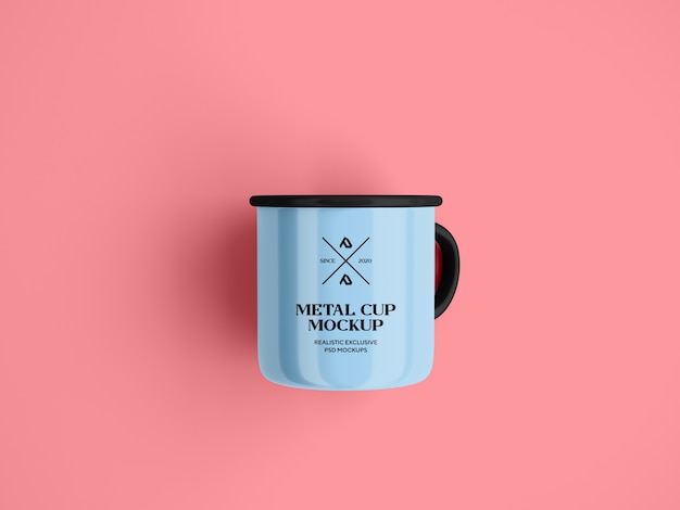 Download Enamel coffee mug cup mockup | Premium PSD File