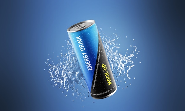 Download Premium PSD | Energy drink mock-up