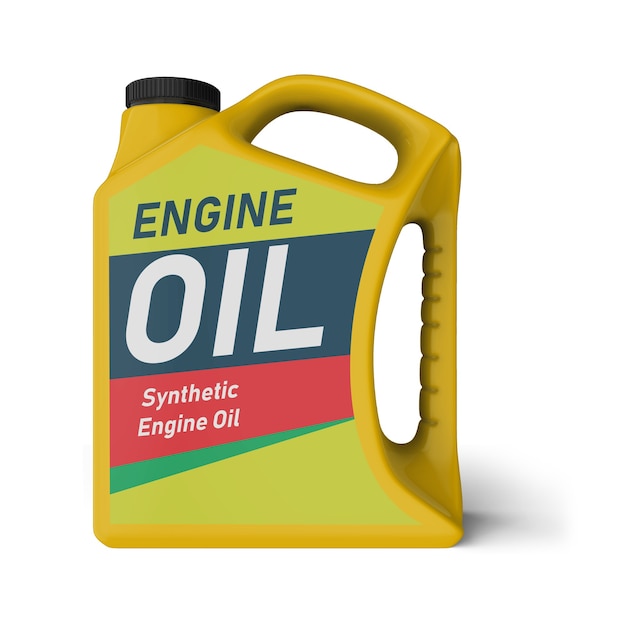 Download Premium PSD | Engine oil jerry can plastic mockup