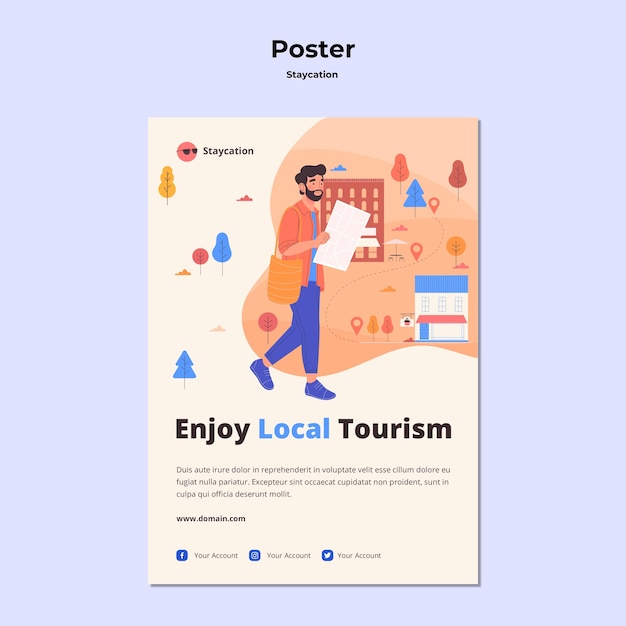 tourism poster psd free download