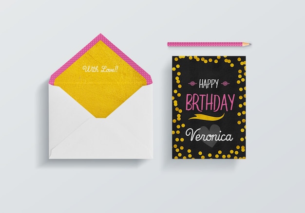 Download Free PSD | Envelope and card mock up