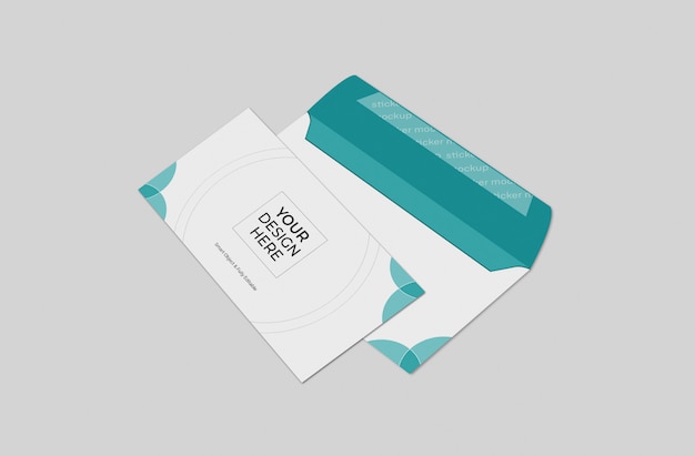Envelope mockup, business envelope mockups template Premium Psd