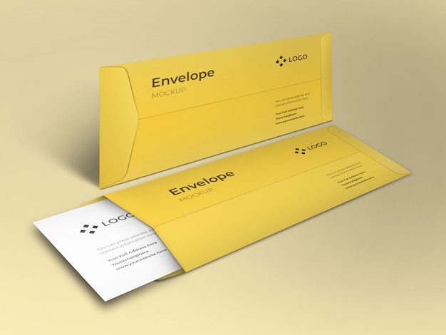 Download Premium Psd Envelope Mockup Design Template