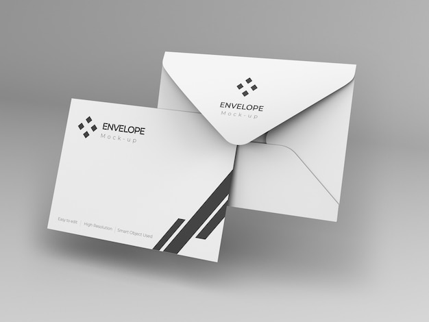 Download Envelope mockup design template | Premium PSD File