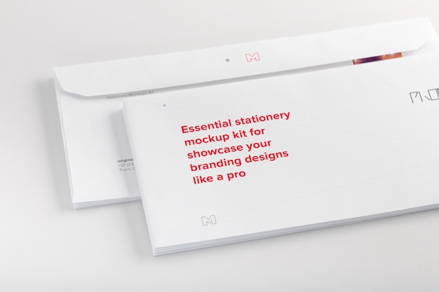 Download Envelope mockup with letterhead | Premium PSD File