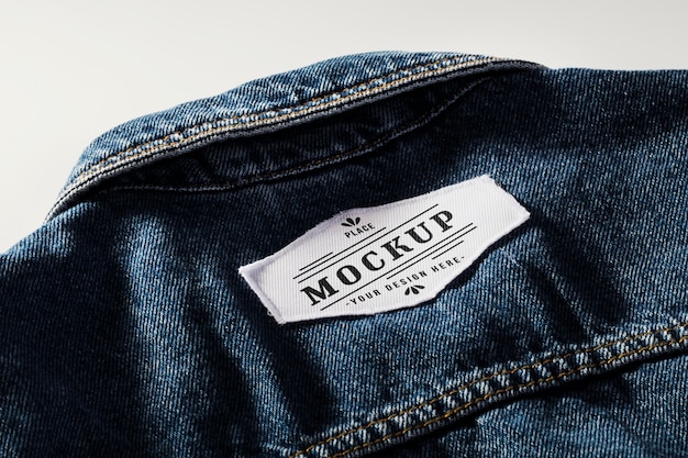 Download Mock-up di patch per abbigliamento in tessuto su denim ...