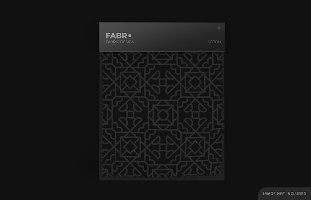 Download Premium Psd Fabric Swatch Mockup With Black Paper Base