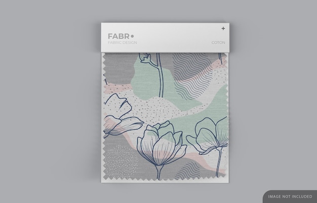 Download Premium Psd Fabric Swatch Mockup With White Paper Base