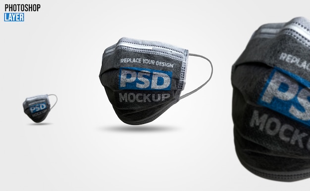 Download Face mask mockup design | Premium PSD File