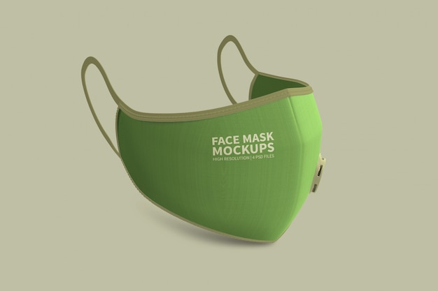 Face mask mockup | Premium PSD File