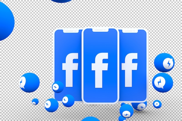 Download Free Facebook Icon On Screen Smartphones And Facebook Messenger Use our free logo maker to create a logo and build your brand. Put your logo on business cards, promotional products, or your website for brand visibility.