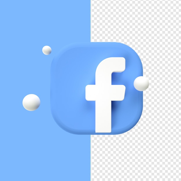 Premium Psd Facebook Logo Icon Transparent 3d