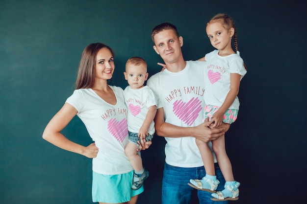 Download Premium PSD | Family t-shirt mock-up