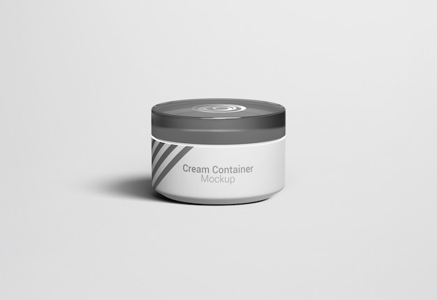 Download Premium PSD | Fancy cosmetic jar cream container packaging ...