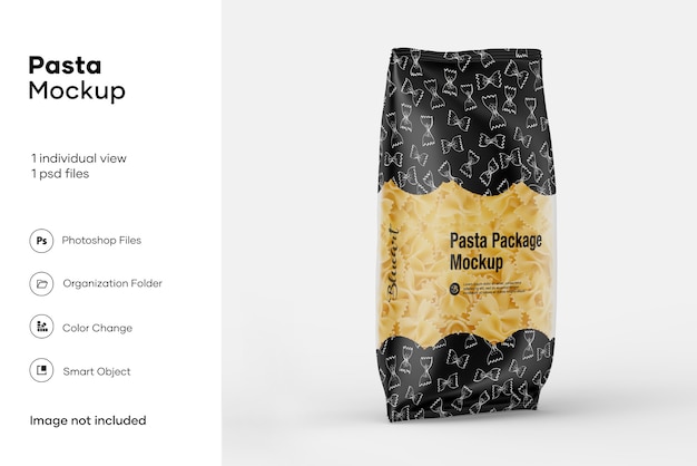 Download Premium PSD | Farfalle pasta mockup