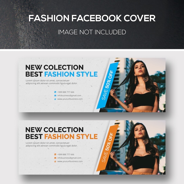 Fashion facebook cover Premium Psd
