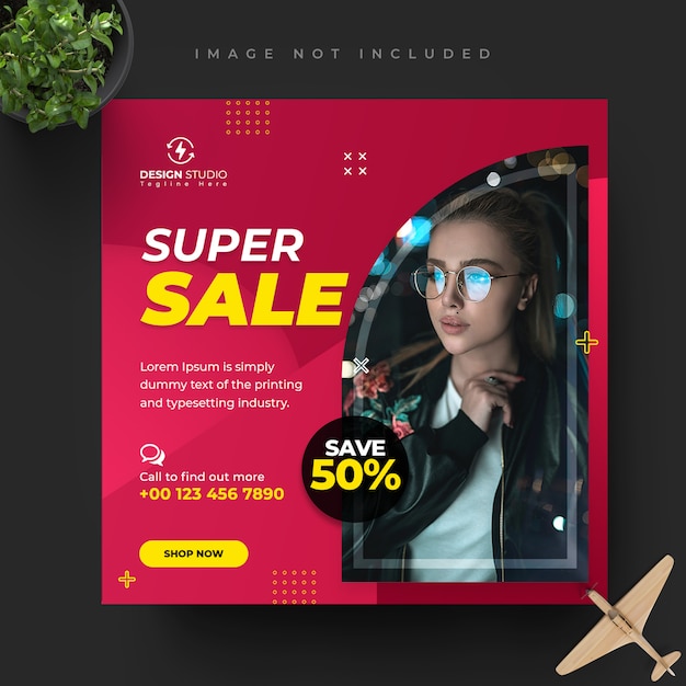 Premium Psd Fashion Instagram Facebook Social Media Post Banner Template Design