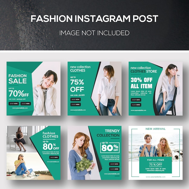 Fashion instagram post Premium Psd