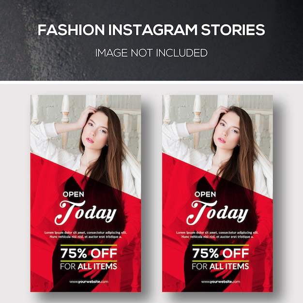 Fashion instagram stories Premium Psd