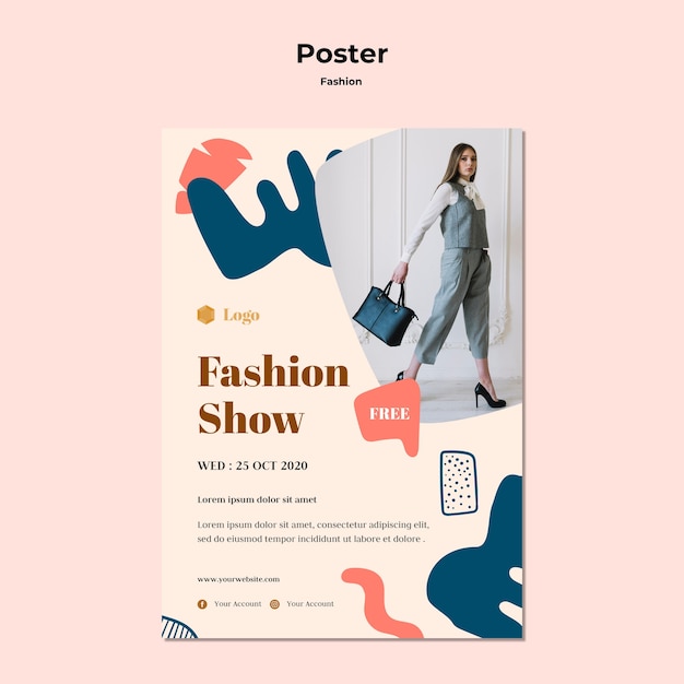 Free Psd Fashion Show Poster Template Find free vectors, photos, illustrations and psd files that you can use in your web, banners, ads, etc. free psd fashion show poster template